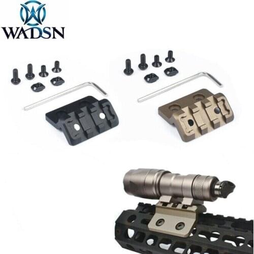 CNC Airsoft M-LOK/Keymod Picatinny Rail Mount For M300 M600 Tactical Flashlight