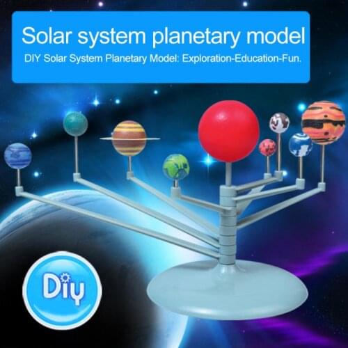 DIY Solar System Model Toys For Child Science And Technology Learning Solar System Planet Assembly Coloring Educational Toy