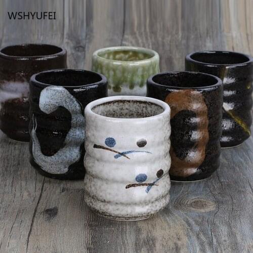 Japanese-style household ceramics exquisite personality creative handmade tea cups simple large-capacity household tea cups