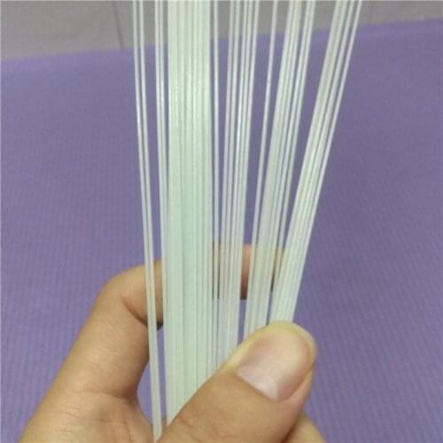5pcs 2000mm White Glass Fiber Rod Diameter 1.5mm Fiberglass Elastic Insulation Rods for Multicoptor Making Model Materials