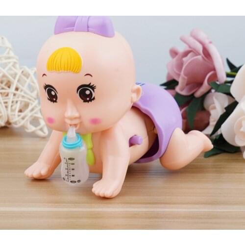 Electric Baby Doll Singing Crawling Light Up Early Education Enlightenment Learning Baby Toy Girl Toy 0-3 Years Newborn Gift