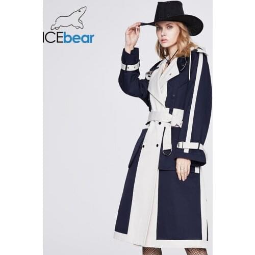 Женские двубортные тренчи ICEbear China At AliExpress