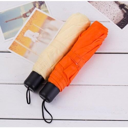 Mini Compact Sun Rain Travel Umbrella Lightweight Portable Outdoor Umbrella Short-handled Folding зонт желтый