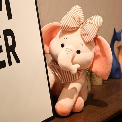 Fashion Baby Animal Plush Elephant Doll Stuffed Elephant Plush Soft Pillow Kid Toy Children Room Bed Decoration Toy Gift