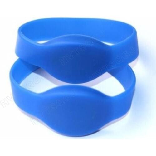 RFID Silicone wristband tag with MF 1K S50 chip for Events/Swimming Pool/Theme park/club,100pcs/lot