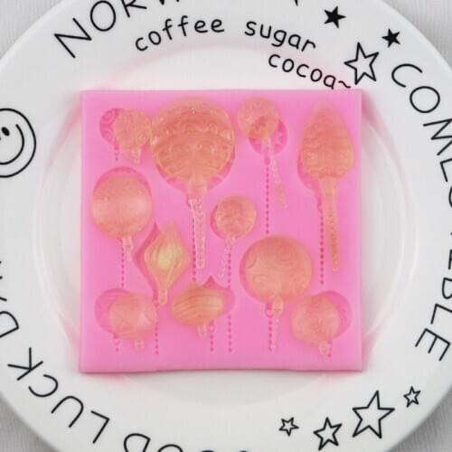 Happy Colorful Star Fondant Silicone Mold Decorative Epoxy Mould XGY-314