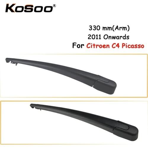 KOSOO Auto Rear Car Wiper Blade For Citroen C4 Picasso,330mm 2011- Rear Window Windshield Wiper Blades Arm,Car Accessories