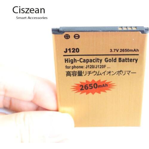2650mAh EB-BJ120BBE EB-BJ120CBE Gold Replacement Battery For Samsung Galaxy 2016 Edition J1 SM-J120 SM-J120A SM-J120F J120 j120A