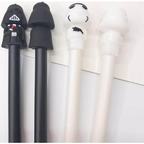 Brand New Black White Warrior Gel Pen Signature Pen Escolar Papelaria School Office Supply Promotional Gift