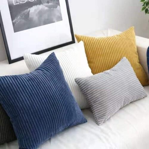 Free Shopping Corduroy Fabric Solid Color Cushion Cover 105*40*5cm Decorative Stripes Pillow Case HT-NPCJC-C
