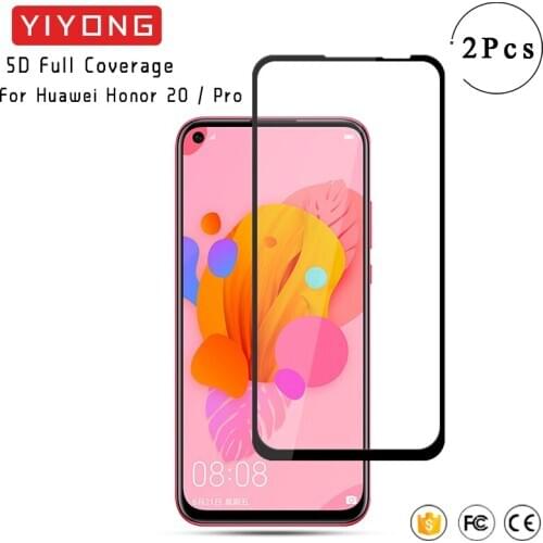 YIYONG 9D Full Cover Glass For Huawei Honor 20 Pro 10 Lite 20i 20s Tempered Glass Screen Protector For Huawei Honor View 20 V20