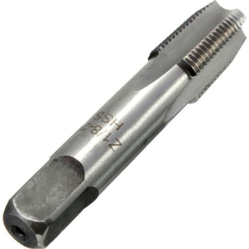 1pc 1/8 "- 27 HSS NPT Taper Pipe Tap 1/8 - 27 TPI Stable High Speed Steel Thread Taps for Pipes Repair Work
