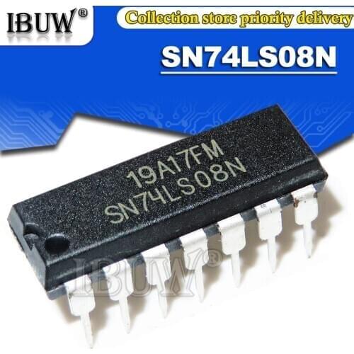 100PCS SN74LS08N DIP14 SN74LS08 74LS08N 74LS08 DIP Integrated IC