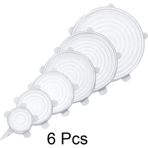 2021 Silicone Food Wrap Bowl Pot Lid Cover Pan Cooking Kitchen Accessories Keeping Fresh Seal Reusable 5z