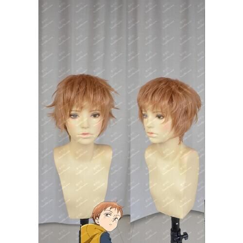 Anime The Seven Deadly Sins Grizzlys Sin of Sloth King Cosplay Wigs Heat Resistant Synthetic Hair Wig + Wig Cap