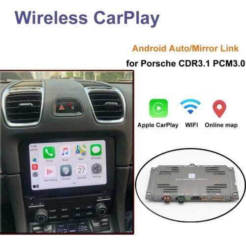 Android Auto Mirror Link For Porsche PCM3.0 PCM 3.0 CDR3.1 CDR 3.1 Panamera Boxster Cayman Cayenne Wireless Apple Carplay