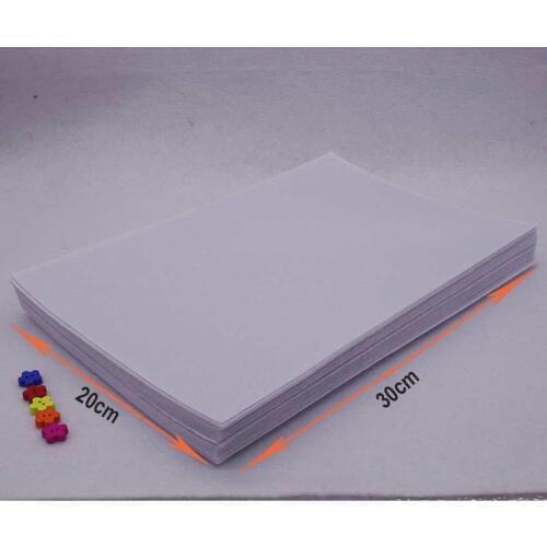 White 20Piece/lot 30CM*20CM Polyester Nonwoven Felt Fabric, DIY Felt Fabric Pack,non-woven felt ,Nonwoven Cloth TOYS fabrics
