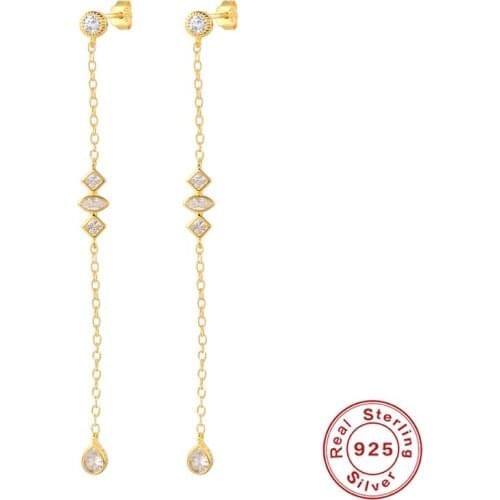 BOAKO 925 Sterling Silver Earrings For Women Small Ball Earrings Dangle Ear Piercing Pendientes Mom Gift 2021 Trend Joyero CZ