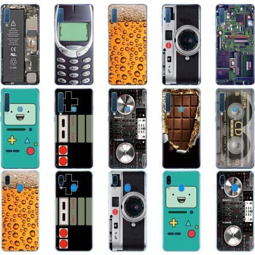 Case For Samsung A50 Case For Samsung Galaxy A50 A60 A10 A30 A40 A70 A 50 2019 A9 A7 2018 Vintage Tape Camera Gameboy