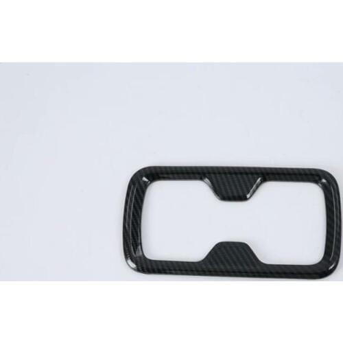 For Nissan Terra 2018 Wood ABS Chrome Carbon Fiber Car Interior Front Water Cup Decorative Frame Cover Trim Car Styling