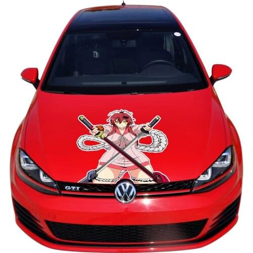 Inkjet Japan Anime Door Hood Decals Itasha Stickers Yagyuu Juubee Mitsuyoshi Sexy 3D Cartoon Waterproof Protective Films Sticker