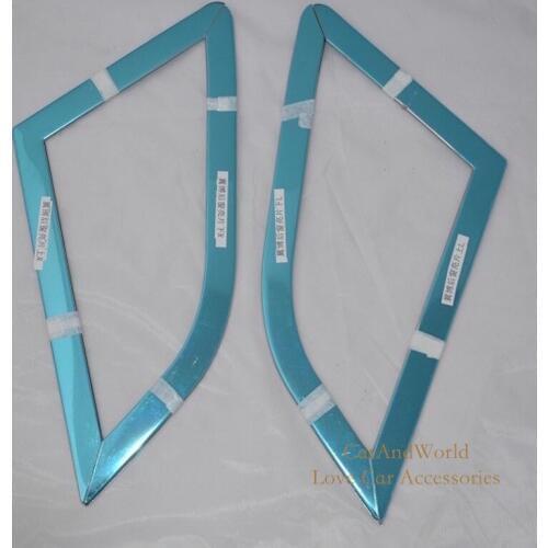 For Ford Ecosport Rear Window Sequins Spoiler Trim Side Decoration Cover 2013 2014 2015 Stainless Steel Car-styling Accessories