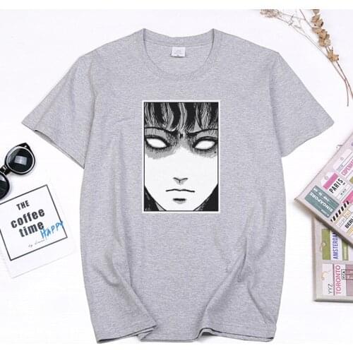 Junji Ito Miss Tomie Popular Japan Horror Manga T-shirt Short Sleeve Cotton Multicolor Cartoon T Shirt Harajuku Unisex Camisetas