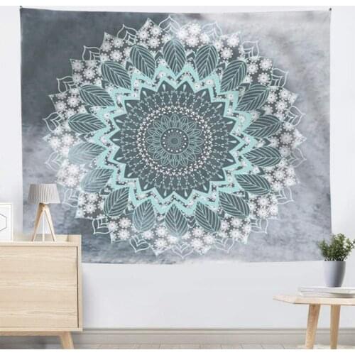 Mandala Wall Tapestry Boho Psychedelic Wall Hanging Home Wall Decoration Tapestry for Living Room Bedroom 51 x 59Inch
