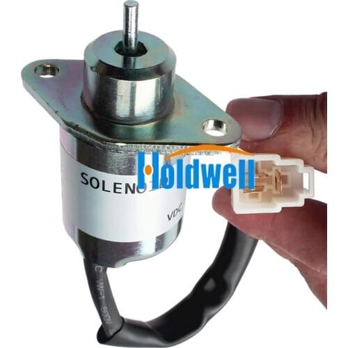 Holdwell 16616-60010 12V Fuel Shutoff Solenoid For KUBOTA B1700 B2100 B2400 BX2200 BX22D BX2200 D905 D1005 D1105 V1205