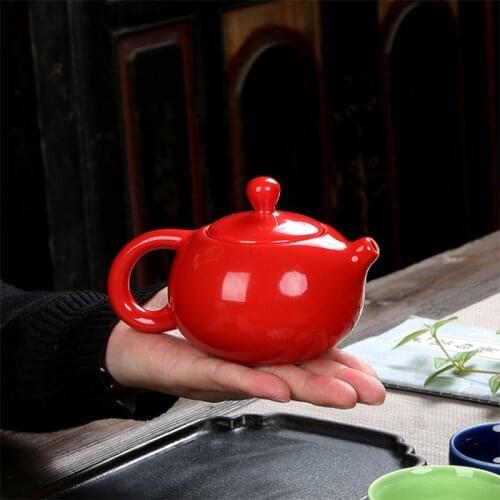 8 colors Ceramic Xi shi Teapot beauty kettles Handmade pots porcelain chinese kung fu tea utensils tea set drinkware gifts 200ml
