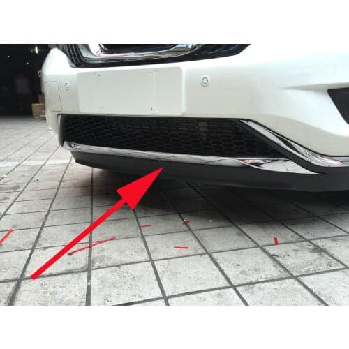 Front Bottom Bumper Grille Cover Guard Strips for 2015-2018 Nissan Murano Molding Decoration Style Car Accessories
