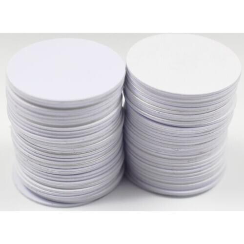 50pcs NFC 215 Tag Stickers Adhesive Coin Cards 13.56MHz RFID Ultralight Tags Labels 25mm Diameter for TagMo Forum