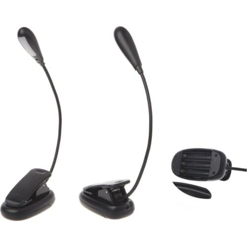 Flexible Arm Dimmable 7 LED USB Table Lamp Clip-on Bed Reading Table Light