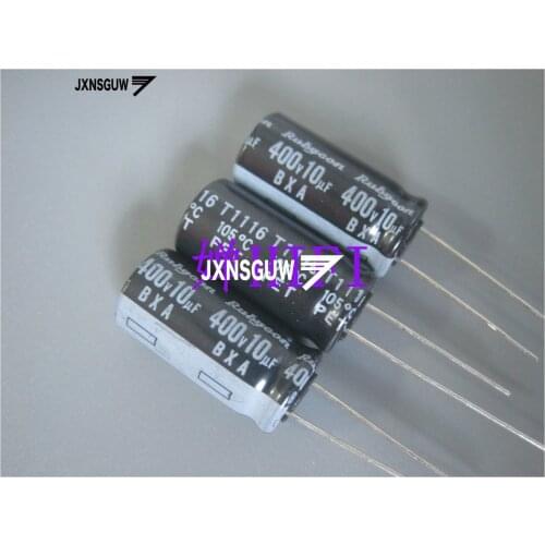 20PCS NEW RUBYCON BXA 400V10UF 10X20MM Aluminum electrolytic capacitors 10uF/400v 105 degrees 10UF 400V