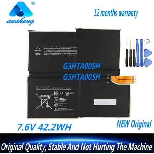 Genuine G3HTA005H MS011301-PLP22T02 Laptop Battery For MICROSOFT SURFACE PRO 3 1631 G3HTA009H 1577-9700 7.6V 42.2WH with tools