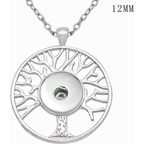 Tree of life 18mm 20mm Snap Button Necklace DIY Jewelry MF254
