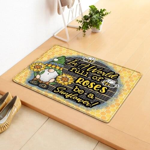Bee Door Mat Festival Decoration Anti-slip Bottom Indoor Outdoor Carpet Eastern Minimalist Kitchen Mats Bathroom Living Room