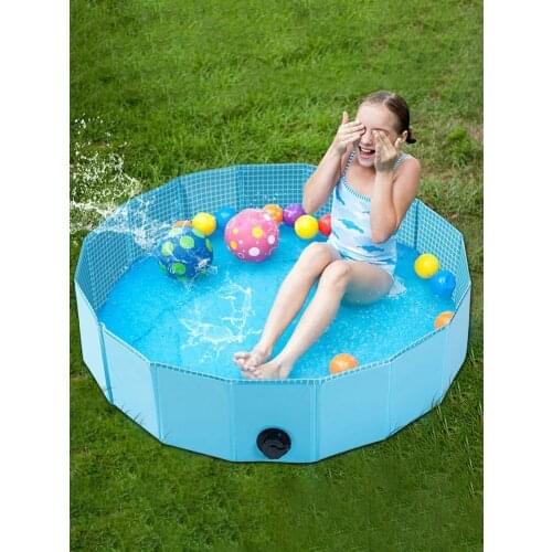 Foldable Pet Bathtub Portable Folding Dog Bathtub Bottom Swimming Bath Pond Dog Pool Baby Pet Bath Tub Outdoor Pet Bath