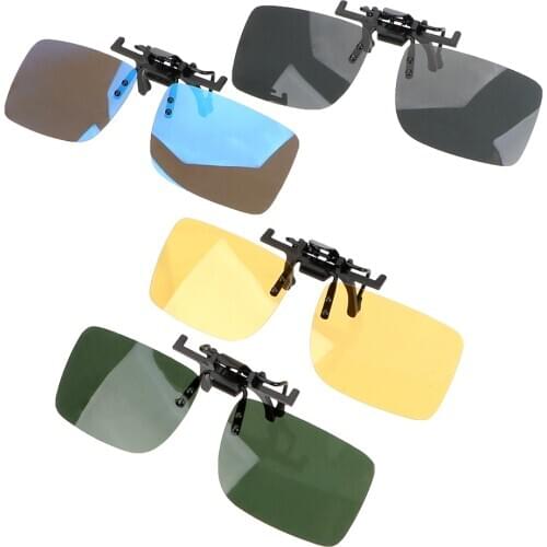 Driver Goggles Anti-UVA UVB Clip On Sunglasses Polarized Sun Glasses Interior Accessories Driving Night Vision Lens