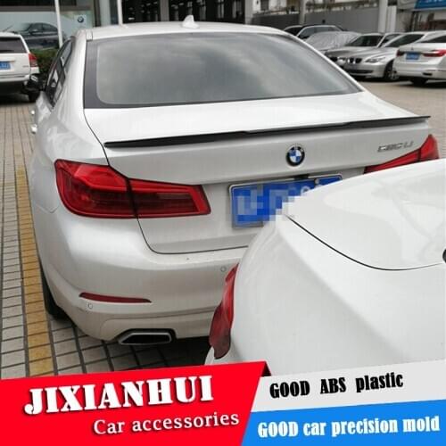 For F10 F18 Spoiler 2012-2015 BMW 5 series ACK 520i 525li 528i Spoiler ABS plastic Material Car Rear Wing Color Rear Spoiler