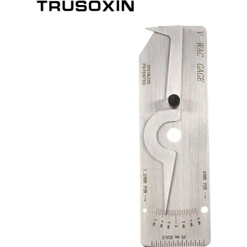 Welding Tools Biting Edge Welding Gauge V-Wac Gage METRIC Biting Edge Undercut Welding inspection Gauge Seam Ulnar Ruler