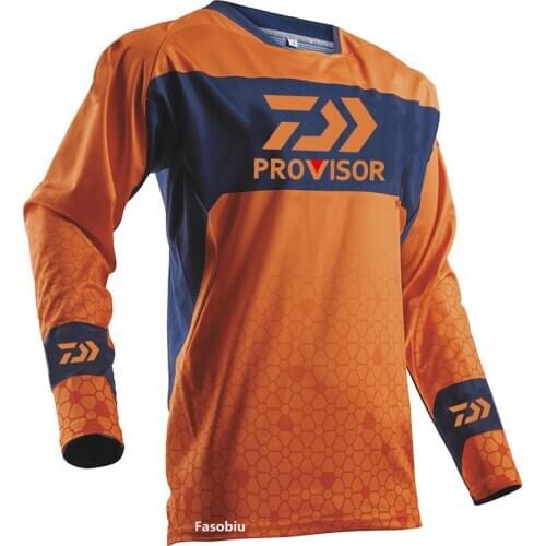 Daiwa Breathable Fishing Clothing Men Anti-mosquito Anti-UV Sun Protection Fishing Shirts Quick Dry Outdoor Fishing Clothes 236