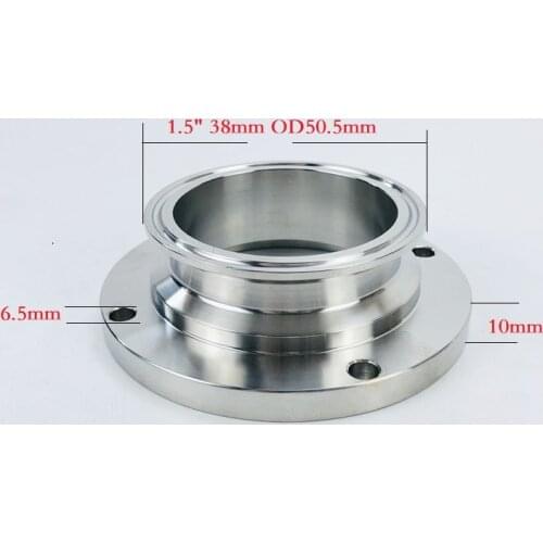 1.5"(38mm) OD50.5mm Tri-clamp Flange Stainless Steel 304