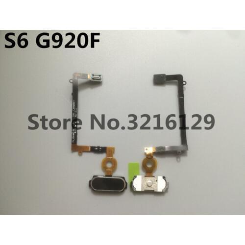 10pcs/lot Original For Samsung Galaxy S6 G920 G9200 G920F Home Button with Flex Cable Ribbon Brand New Black White Gold Blue