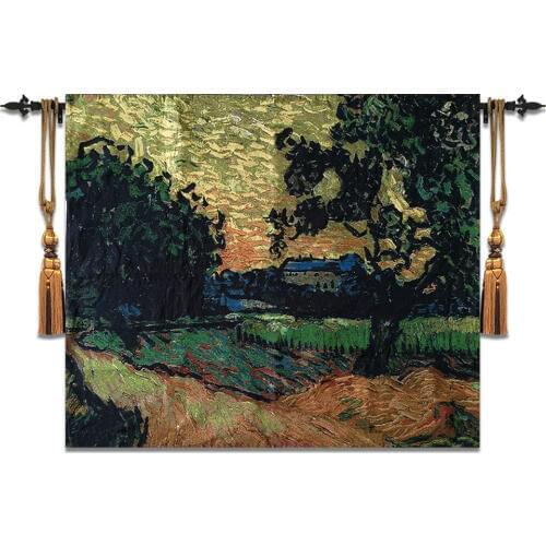 100*120cm world famous painting Wall Hangin Tapestry Belgium Moroccan Decor Tapestries Gobelin Art Carpet Cloth Decorative Rugs