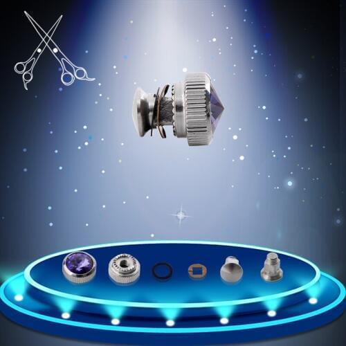 100 Sets/lot Haircut Scissor Metal Bearing Screws With Rhinestone Wholesales Hair Scissors Repair Spare Parts Kits