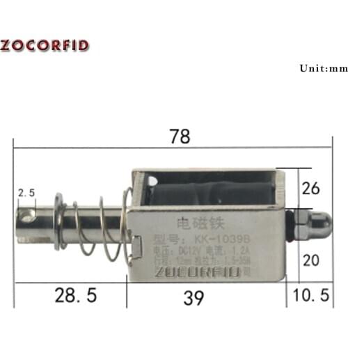 1039B DC Push Pull Open Frame Mini Valve Solenoid Actuator Electromagnet Pull Push Tools