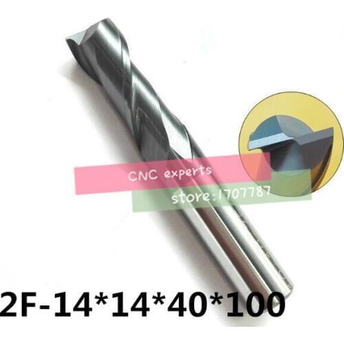 2f-14*14*40*100,hrc50,carbide End Mills , Carbide Square Flatted End Mill ,,coating:nano, The Lather,boring Bar,cnc,machine