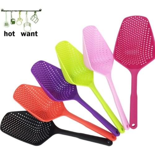 6Colors Spaghetti Tools Kitchen Tools Filter Kitchen Accessories Long Colander Water Shovel Plastic Not Sticky Ice Shovel