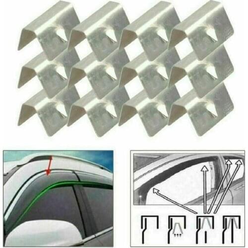 8PCS For Heko G3 Clip Auto Car Channel Wind Rain Deflector Clips Stainless Steel Fits For Heko G3 Sned Clip Car Accessories